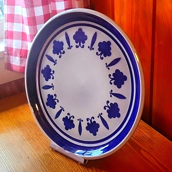 BOCH FRERES LA LOUVIERE BALTIC PATTERN 12.5" SERVING PLATTER - Picture 2 of 4